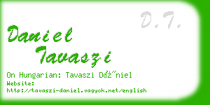 daniel tavaszi business card